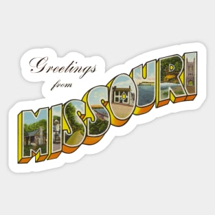 Greetings from Missouri Sticker